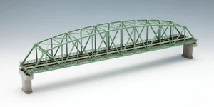 Tomix 3222 N Double-Track Curved String Large Truss Iron Bridge (Green) - Picture 1 of 1
