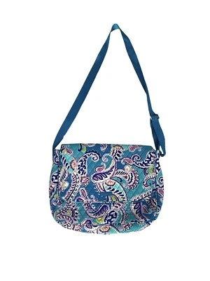 Bandolera Vera Bradley Aligerar Bolso Mensajero Waikiki Azul Paisley Foto 1 de 4