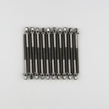 20 Drum Tension Rods 75mm(2 15/16") Black Nickel Plated w/ Washers 7/32" in Dia