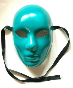 AQUA BLUE VENETIAN MARDI GRAS MASQUERADE MASK PROM CARNIVAL MASKS - Picture 1 of 2