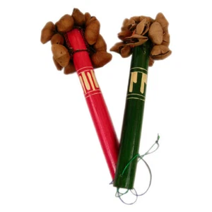 Bamboo Seed Rattler - Handcrafted in Peru, 5 Assorted Colors, Amazon Inspired - Picture 1 of 1
