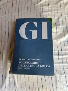 Vocabolario Della Lingua Greca GI Franco Montanari Loescher seconda edizione cd