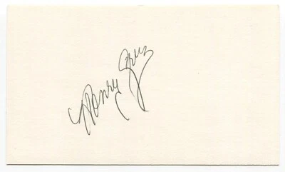 Henry Cruz Signed 3x5 Index Card Autographed MLB Baseball Los Angeles Dodgers - Image 1 of 2