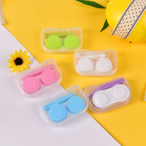 Mini Transparent Clear Portable Contact Lens Case Storage Box Holder Containy-*-