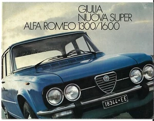 Alfa Romeo Giulia Nuova Super 1974-78 Dutch Market Sales Brochure 1300 1600 - Picture 1 of 1