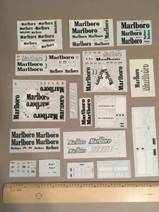 WATER SLIDE SILK SCREENED DECALS 1/18 SCALE FERRARI SPONSOR M17 - Picture 1 of 3