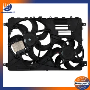Dual AC Radiator Cooling Fan Assembly 2008 2009-15 2016 For Volvo V70 XC60 XC70 - Picture 1 of 11