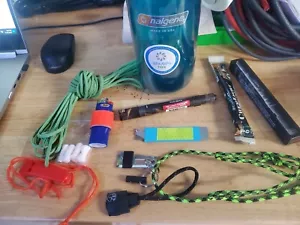 Nalgene 32oz Wide Mouth Water Bottle- (NEW) hiking/bushcraft kit #2 - Picture 1 of 3