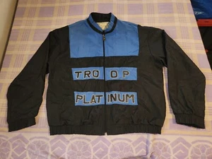 VTG World Of Troop Platinum 90s Jacket Full Zip Size XL Windbreaker 80s Y2k Rare - Picture 1 of 16