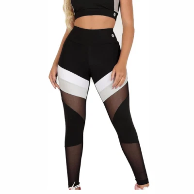 (N5) Leggings EMPWT Mujer Talla L Ajustados Entrenamiento Acanalados Sin Costuras Cintura Alta Brasil Foto 1 de 4