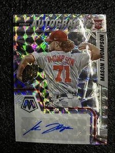 2022 Mosaic Rookie Autographs Mason Thompson Silver Mosaic Prizm Rc #ram-mt - Picture 1 of 10