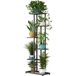 Plant Stand Metal 6 Tier 7 Potted Multiple Flower Pot Holder Shelf Indoor Out... - Picture 1 of 7