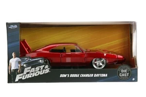 Jada Fast and Furious Dom's Dodge Charger Daytona 1:24 Scale Diecast Car NEW. - Bild 1 von 8