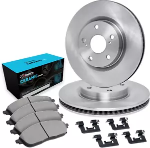 Front Brakes & Rotors Kit, Ceramic Pads & Rotors, Fits 2013-2021 Honda Accord - Picture 1 of 14