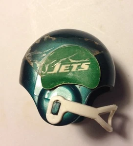VTG Toy 1970's NFL PLASTIC GUMBALL MINI FOOTBALL HELMET NY Jets Green LOGO NICE - Picture 1 of 4