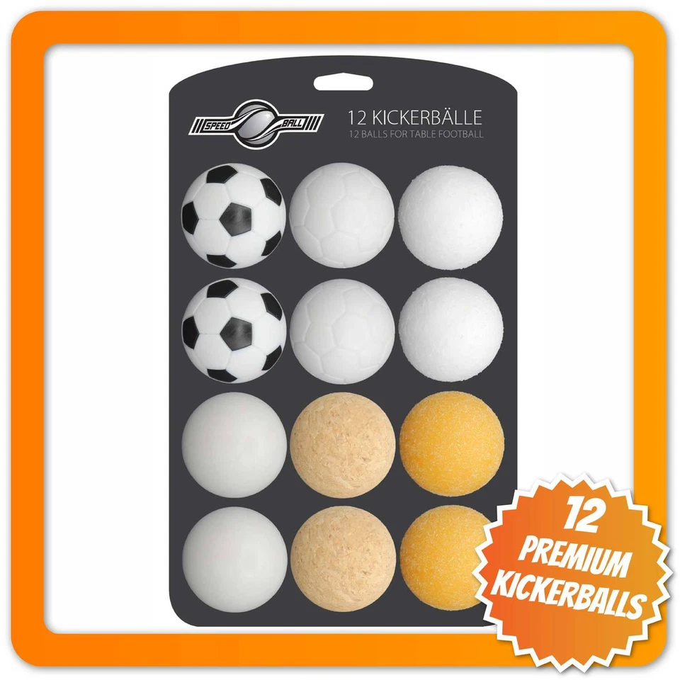 12x Stück Kickerbälle Kickerball Tischkicker Tischfussball Bälle 35mm - 6 Sorten - Bild 1 von 3