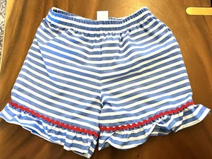 Boutique Girls Sz 5 Red White & Blue Ruffle Shorts EUC - Picture 1 of 5