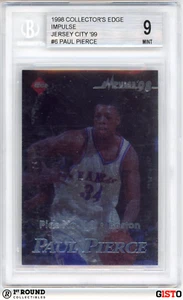 Paul Pierce BGS 9: 1998 Collector's Edge Impulse Jersey City '99 Rookie Gisto - Picture 1 of 4