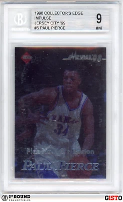 Paul Pierce BGS 9: 1998 Collector's Edge Impulse Jersey City '99 Rookie Gisto — 第 1/4 张图片