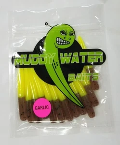 MUDDY WATER BAITS, 2-1/4" SOLID BODY & TAIL W/ GARLIC, CRAPPIE POLE BAIT MW-021 - Picture 1 of 1