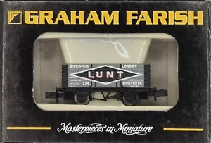 Graham Farish 373-179 7 Plank Open Wagon 724 in Lunt Brothers Livery - Foto 1 di 2