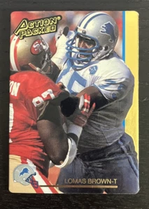 1992 Action Packed - Lomas Brown - #75 - Detroit Lions - Picture 1 of 2