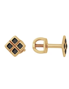 Pendientes Pendientes Oro 585 14k Joyería Real Esmalte - Imagen 1 de 2