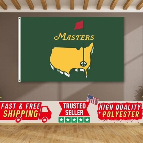 Masters Green Flag 3x5 ft Augusta Georgia National Golf Club Banner Undated Cover