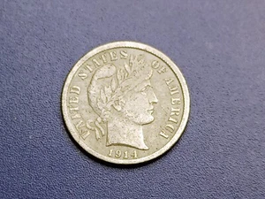 VF 1914-S Barber Dime - Picture 1 of 2