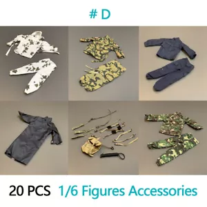 Lot Camo Uniform Suit for 1/6 WWII GI JOE The Ultimate Soldier Figures Accessory - Picture 1 of 8