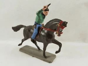 sympa figurine / cowboy + cheval starlux vintage ( jouet ancien ) 0594 - Imagen 1 de 1