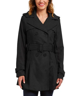 Gabardina negra de doble botonadura talla S nueva con etiquetas Foto 1 de 2