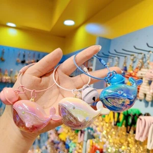 Acrylic Cartoon Whale Pendant Bell Bag Pendant Couple Accessories Gifts - Picture 1 of 11
