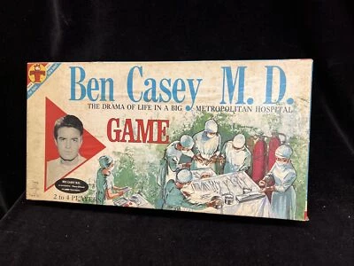 Vintage Ben Casey M.D. 1961 by Transogram - Hospital Board Game Play or Parts - Image 1 of 4