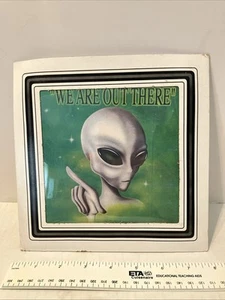 Alien 90’s 1990’s Framed Print Vintage Plastic Covered Cardboard Frame - Picture 1 of 8