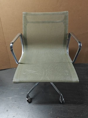 2007 Eames Herman Miller Low Back Management Aluminum Group Desk Chair Gold Mesh - Image 1 of 4