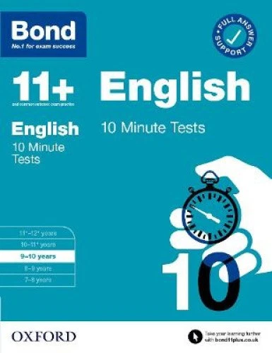 Bond 11+ 10 Minute Tests English 9-10 years: For 11+ GL assessment and - Imagen 1 de 1