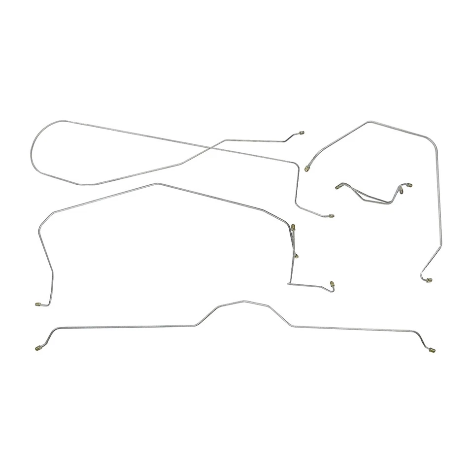 Kit de línea de freno tubo completo tambor eléctrico Chevrolet Corvette 1963-64 acero original 7 piezas Foto 1 de 4