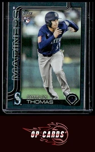 Actualización Topps Rhylan Thomas 2025 #US196 lámina holográfica negra #/10, envío gratuito - Imagen 1 de 2