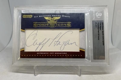 2009 Razor Sports Icons NBA Hall Of Famer Cut Auto Cliff Hagan 1/2 BGS BECKETT - Image 1 of 4