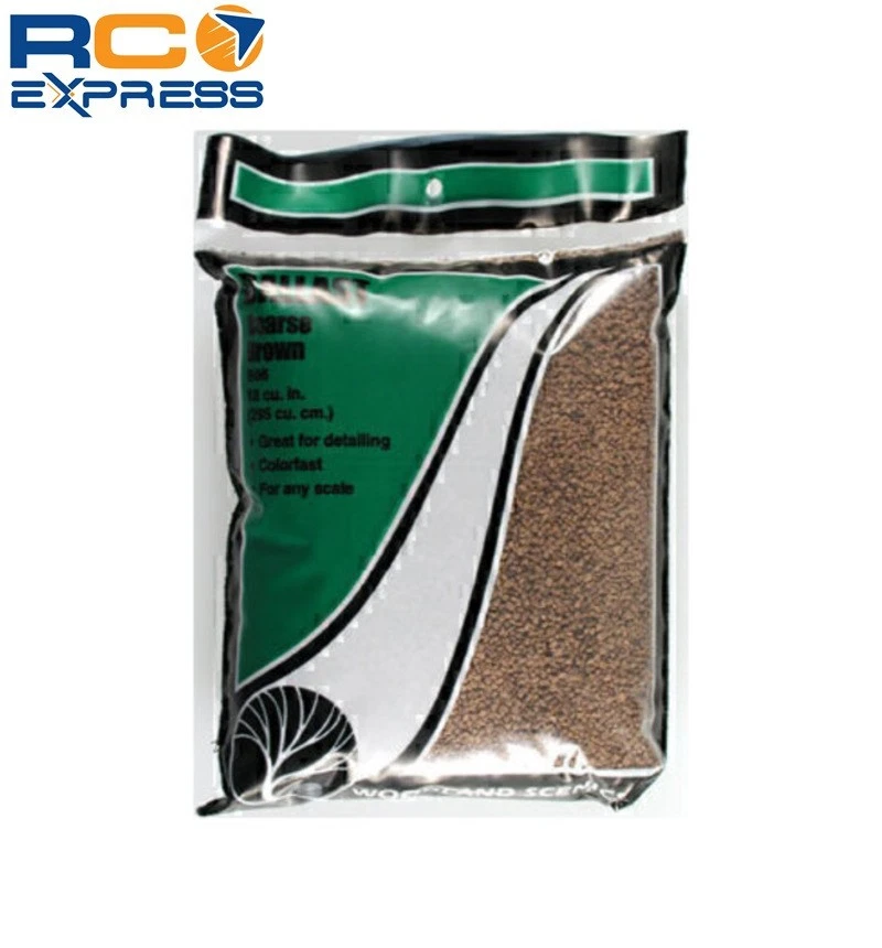 Woodland Scenics Coarse Ballast Bag Brown/18 cu. in. WOOB86 - Image 1 of 1