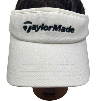 Visera Taylormade para mujer pequeña mediana blanca deletreada Flexfit Foto 1 de 4