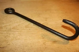 Gancio in ferro da 12 pollici macellaio gancio da gioco, trave per carne forgiato fatto a mano... - Foto 1 di 3