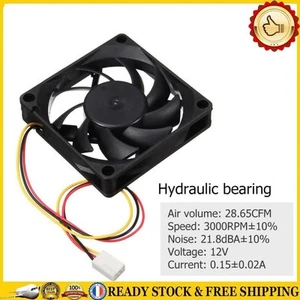 Quiet Radiator 70x70x15mm 12V Computer PC CPU Silent 3000RPM Cooling Fan - Zdjęcie 1 z 6