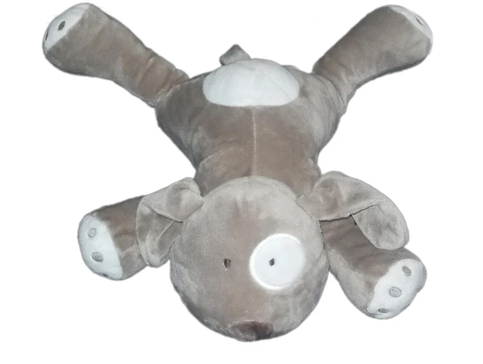 Peluche doudou Chien gris blanc Obaibi Gd Mod. 38 cm - Photo 1/1