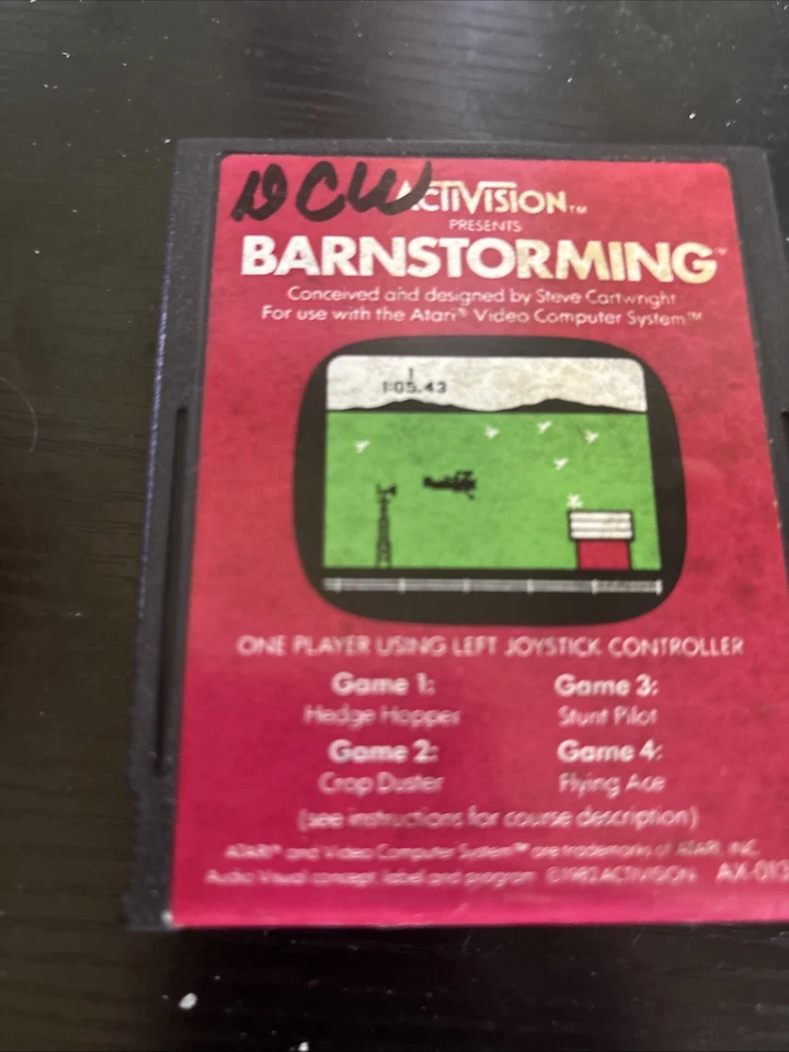 Atari 2600 Barnstorming Game Cartridge Tested Activision Vintage 1982 - Image 1 of 1