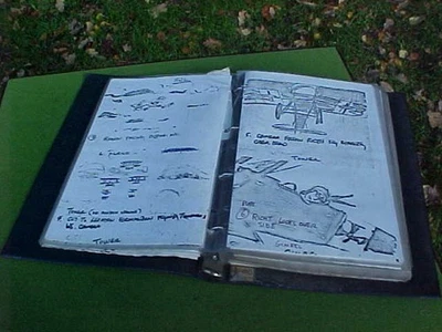 1971 THE RED BARON WW1 FILM DIRECTORS ILLUSTRATED SCENE SCRIPT : RFC  DOGFIGHT - Image 1 of 4