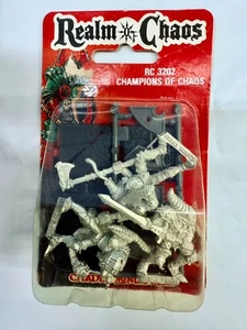 Warhammer Rogue Trader Realm of Chaos Champions of Khorne RARE 3 figures NM #6 - Picture 1 of 5