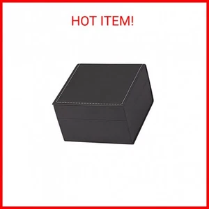 Luxury Black Single Watch Gift Box with Pillow PU Leather Wristwatch Display Cas - Picture 1 of 2