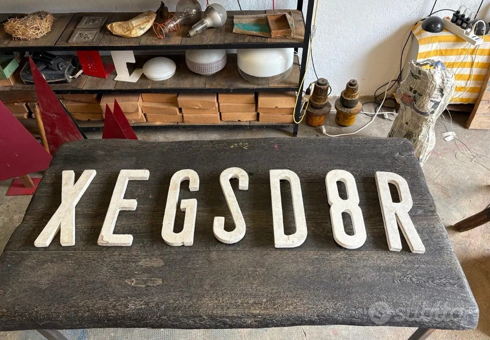 Lettere In Legno anni ‘50 - Immagine 1 di 4